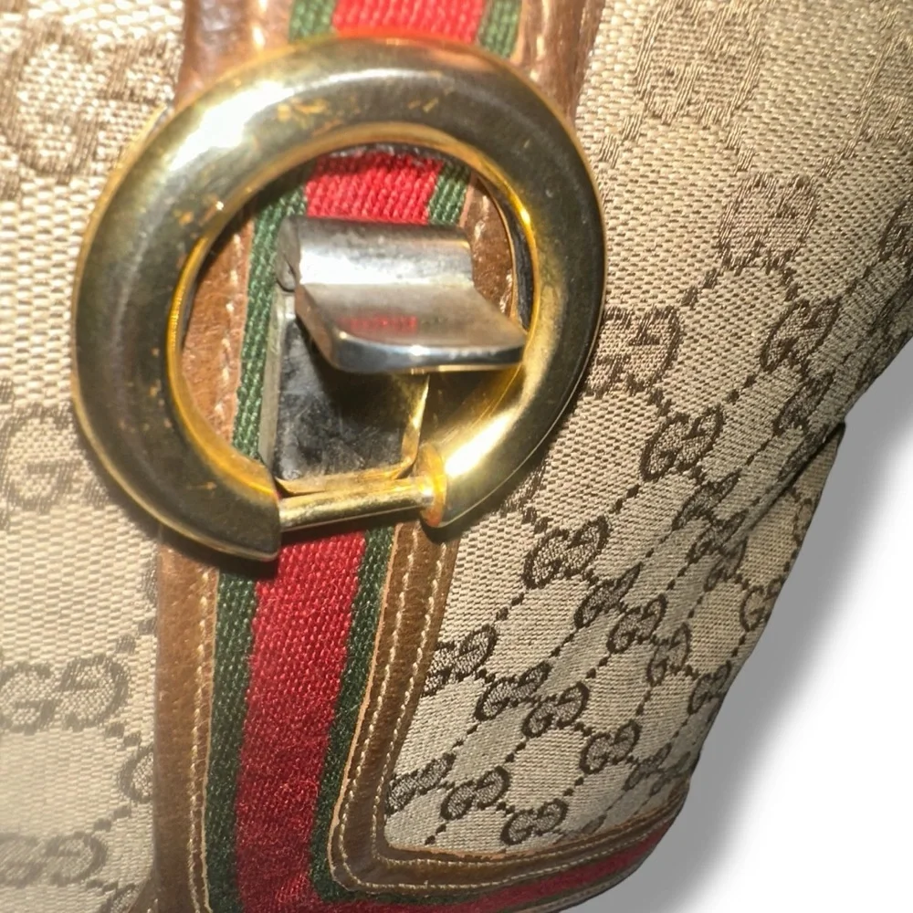 Gucci GG Canvas SHERRY LINE Shoulder Bag Vintage Luxury Monogram Classic - Picture 10 of 16